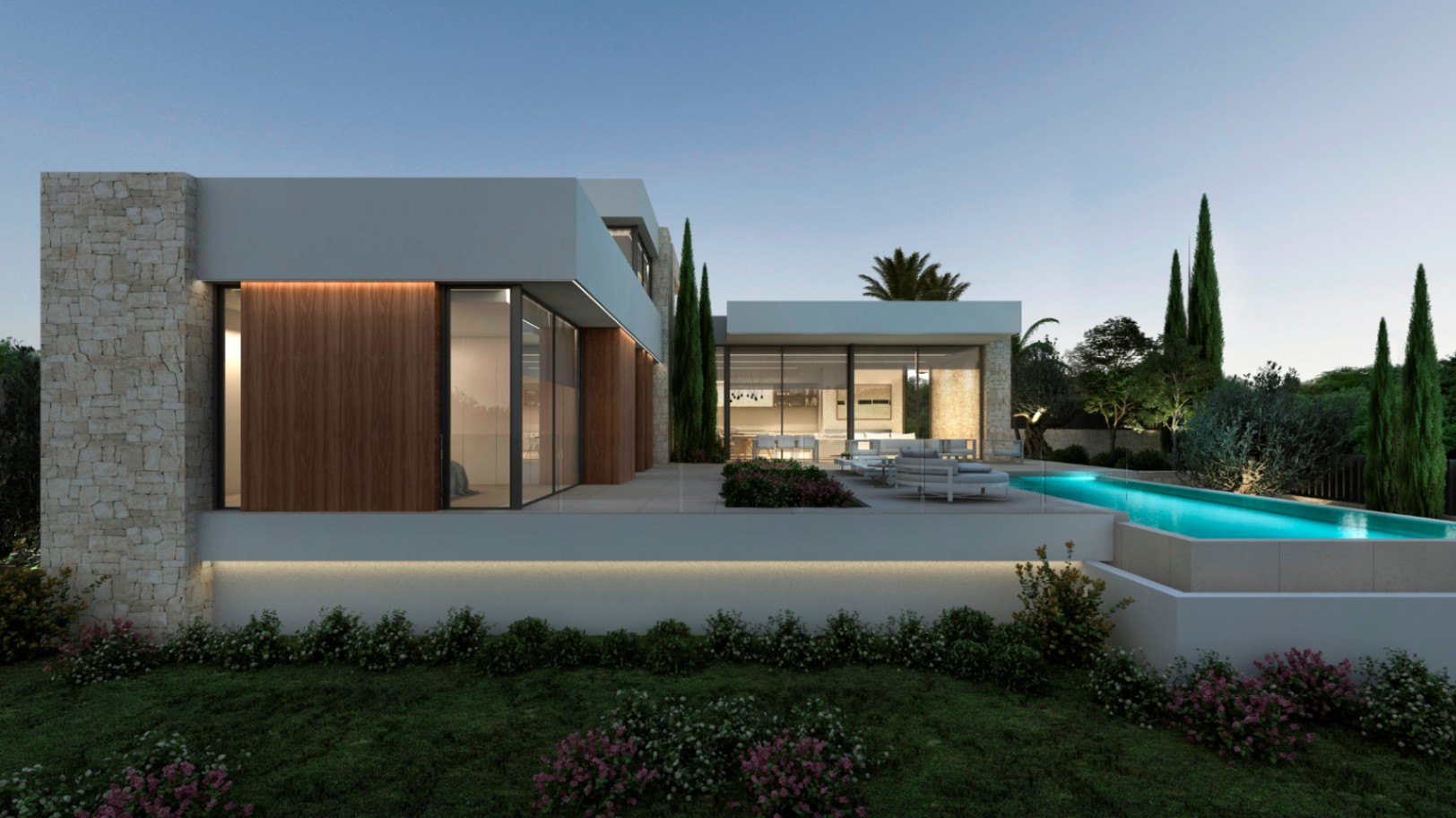 Schöne moderne Villa zum Verkauf mit Meerblick