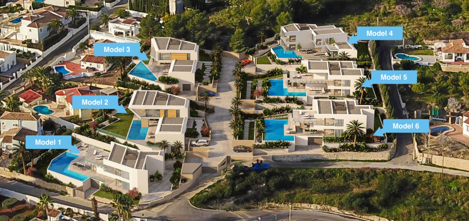 Erstaunliche Luxusvilla in privatem Resort mit herrlichem Meerblick
