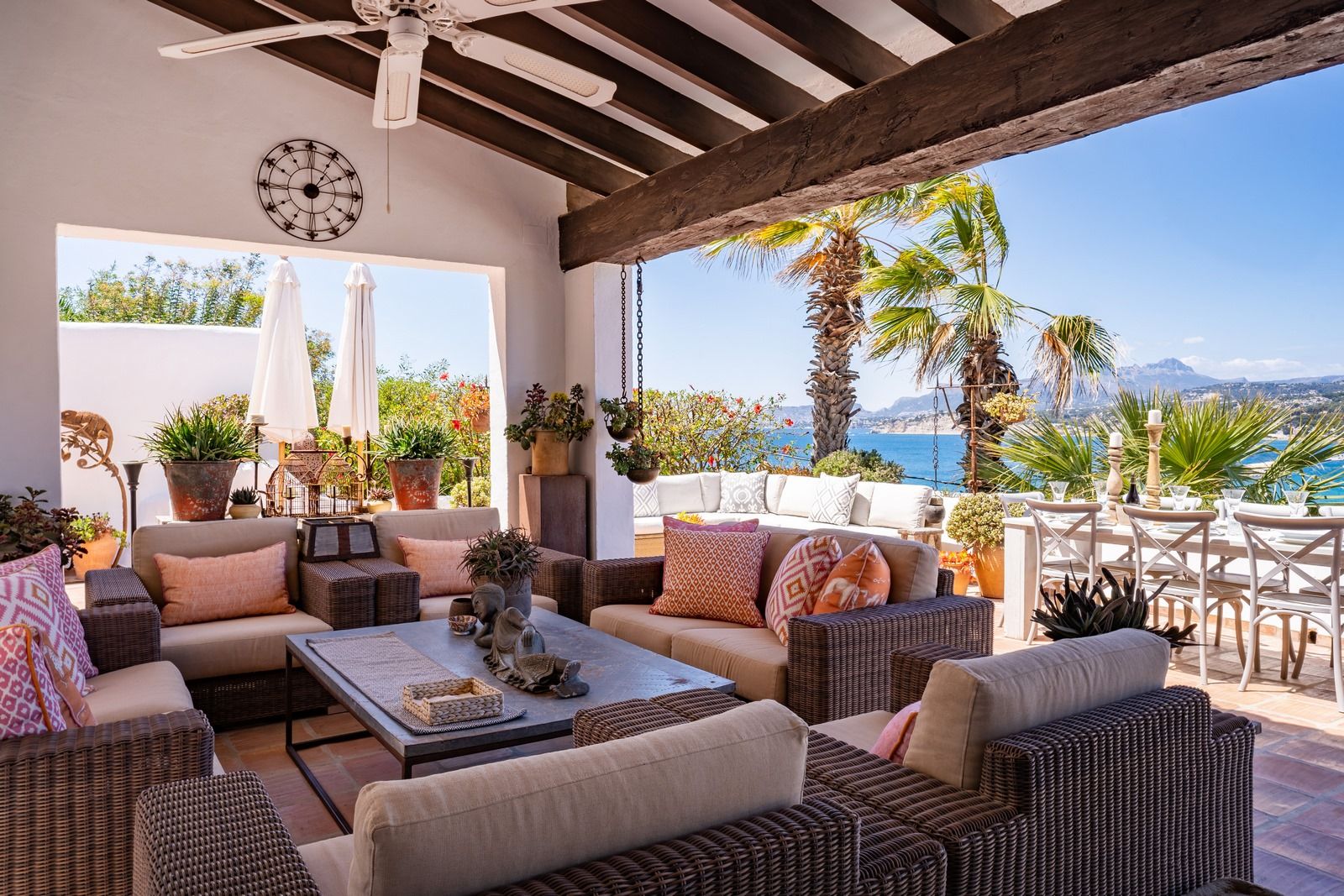 Villa de lujo de estilo ibicenco en El Portet Vistas al mar
