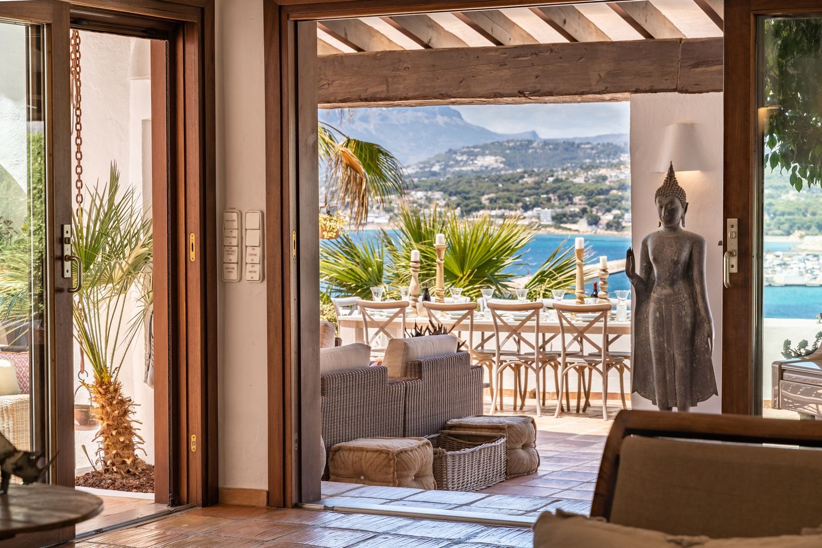 Villa de lujo de estilo ibicenco en El Portet Vistas al mar