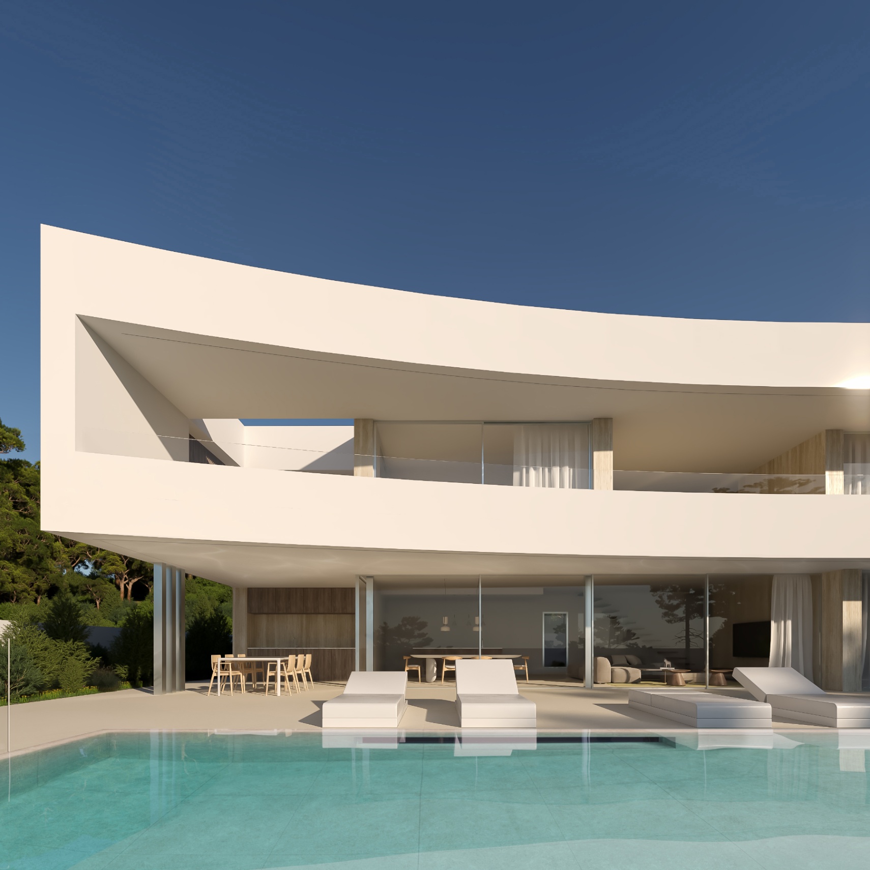 Moderne Villa zum Verkauf in Moraira mit Meerblick