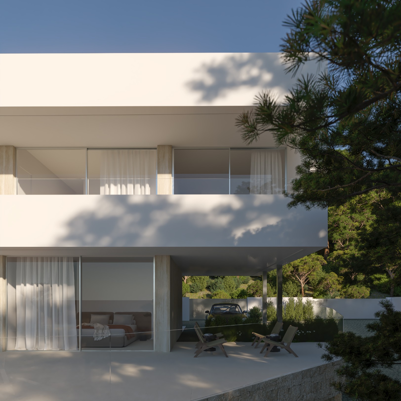 Modern villa for sale in Moraira with sea views