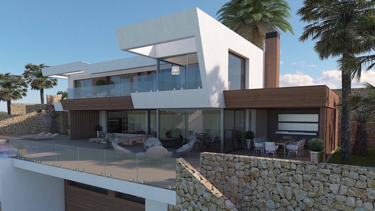Ultra Modern Luxury Villa w budowie w Moraira Benimeit.