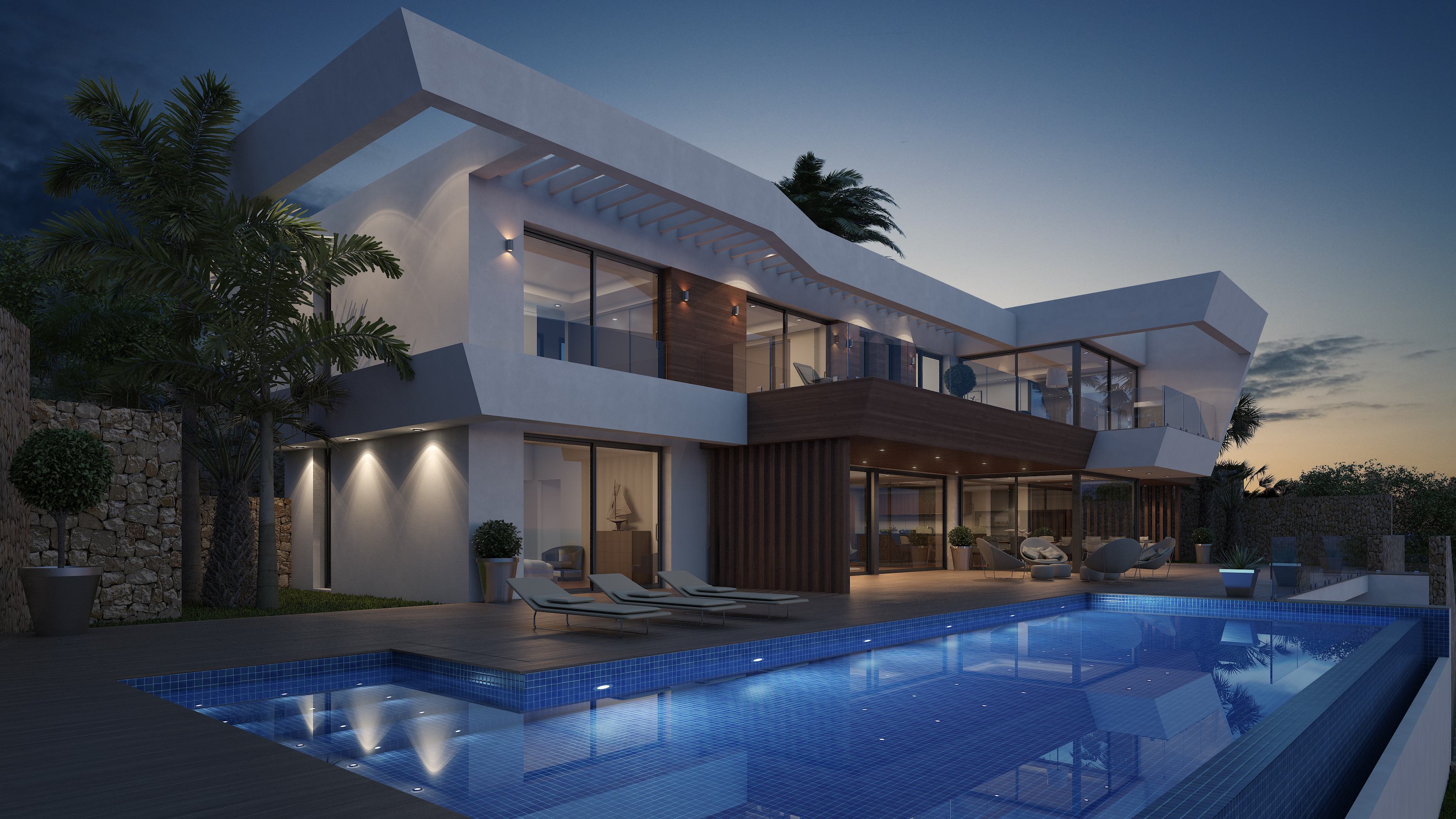 Ultra Modern Luxury Villa w budowie w Moraira Benimeit.