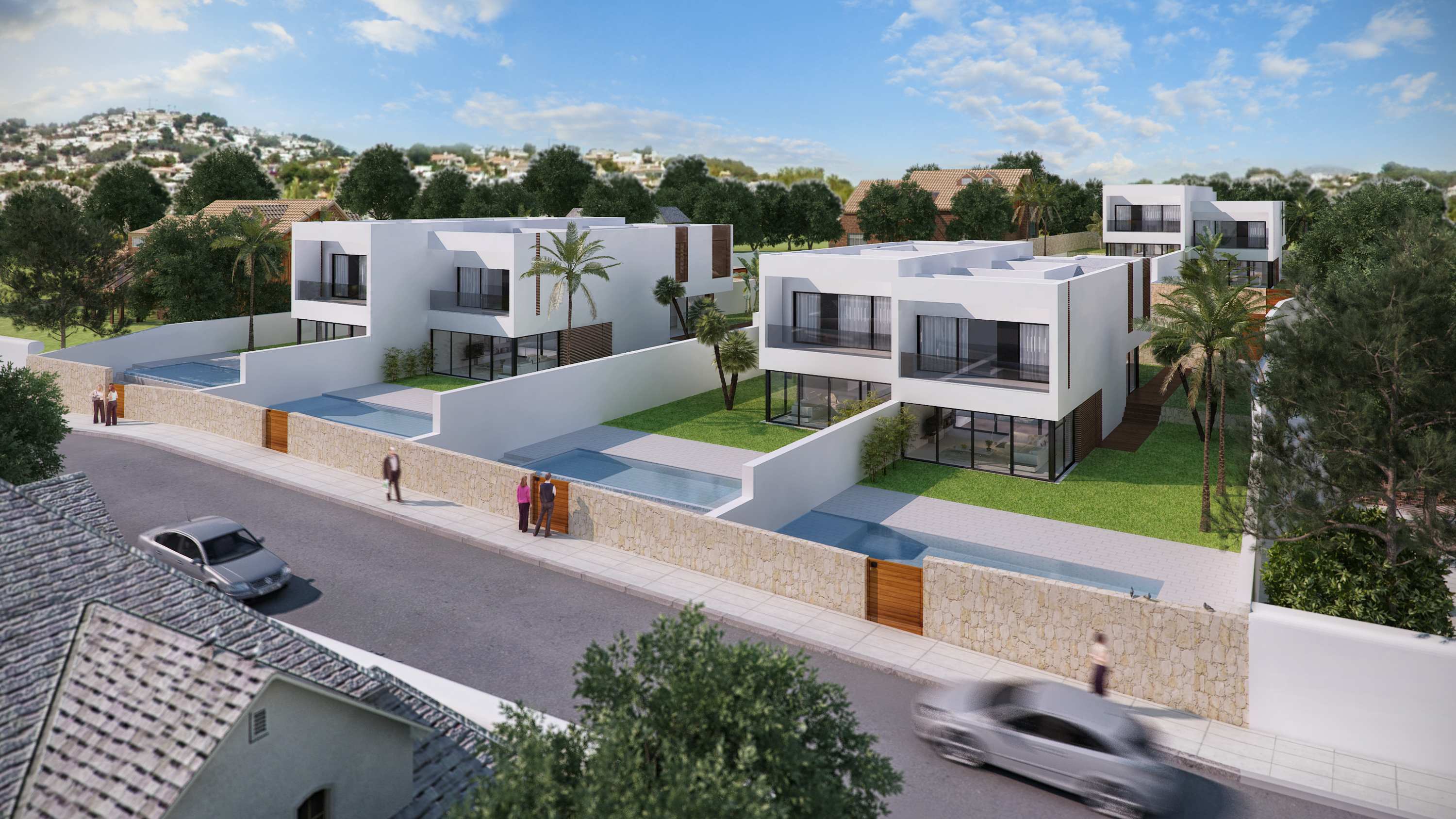 Unieke moderne nieuwbouw villa's 400m naar het strand