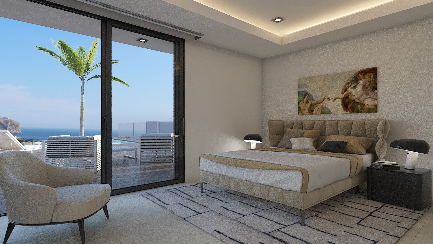 Ultra moderne villa avec vue sur la mer à Javea