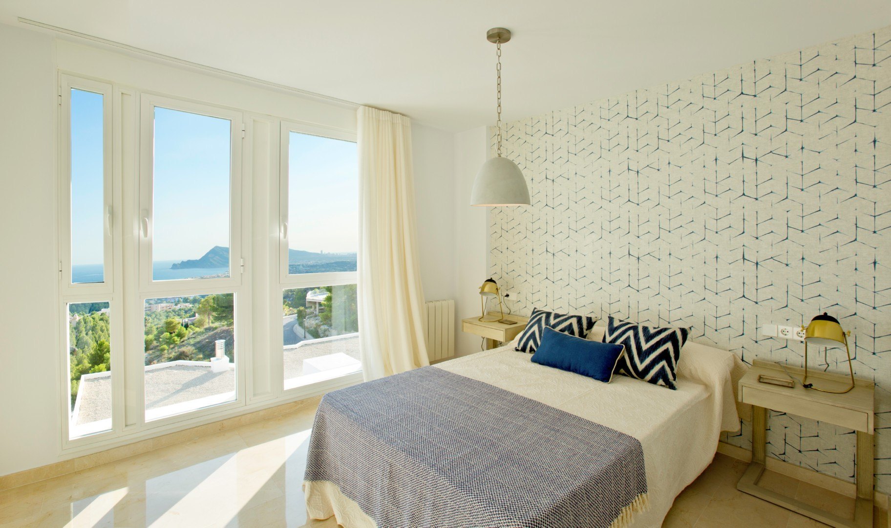 Schöne Villa mit Panoramablick auf das Meer in Altea