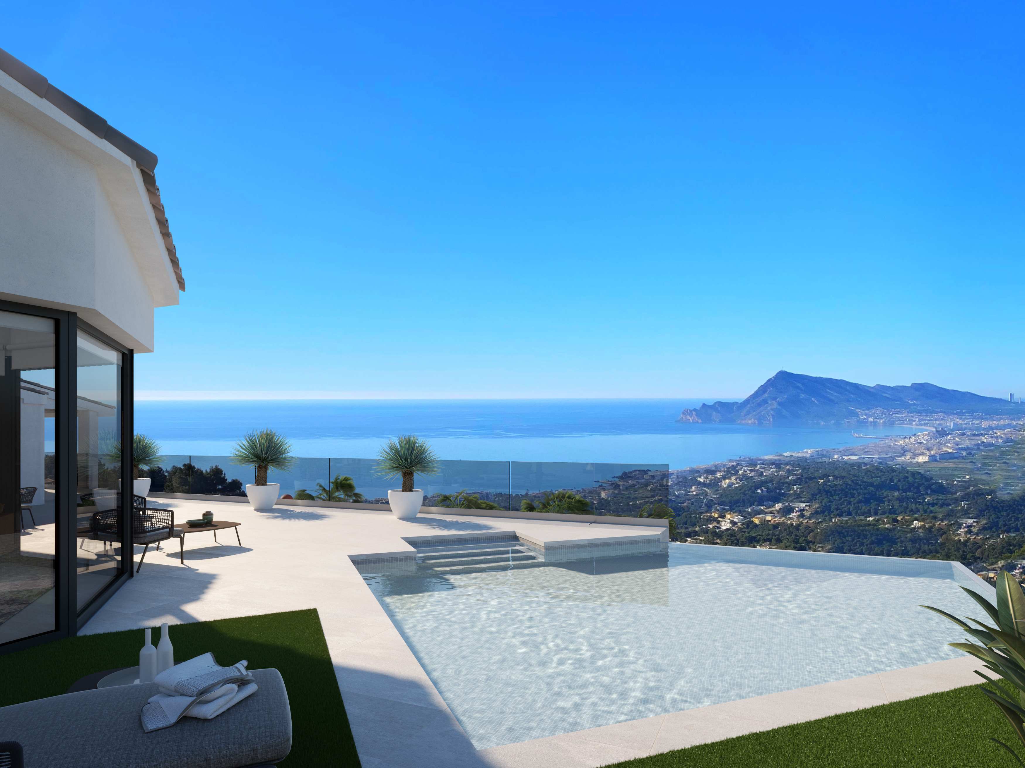 Impresionante Villa con vistas panorámicas al mar