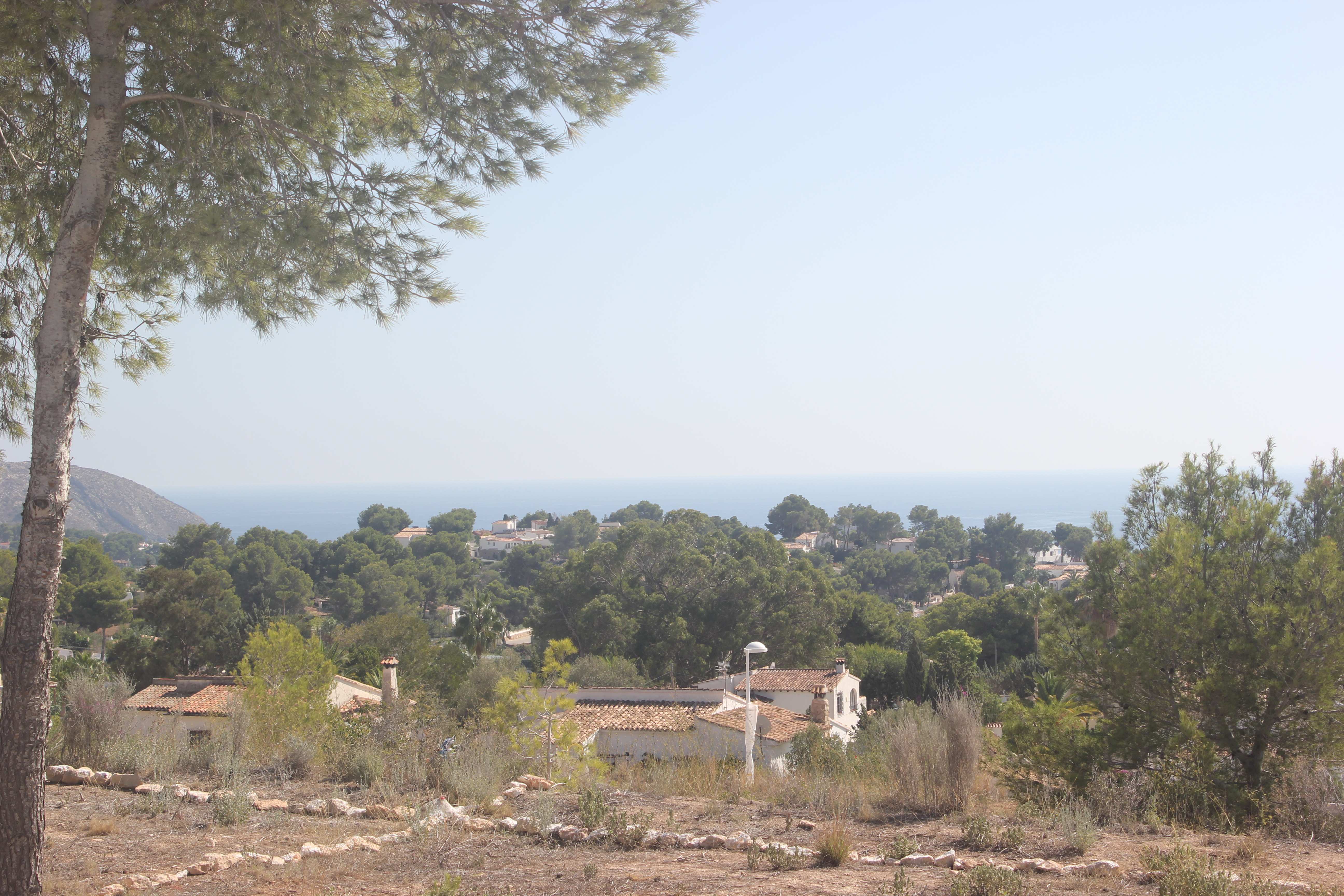Terrain avec vue sur la mer à Moraira