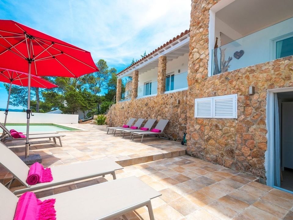 Beautiful Spanish Style Villa Panoramic Sea Views Ibiza