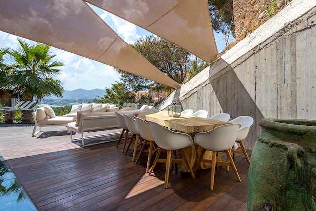 Villa moderne luxueuse à Ibiza Cap Martinet avec vue sur la mer