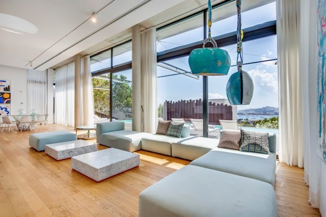 Luxe moderne Villa Ibiza Cap Martinet met uitzicht op zee