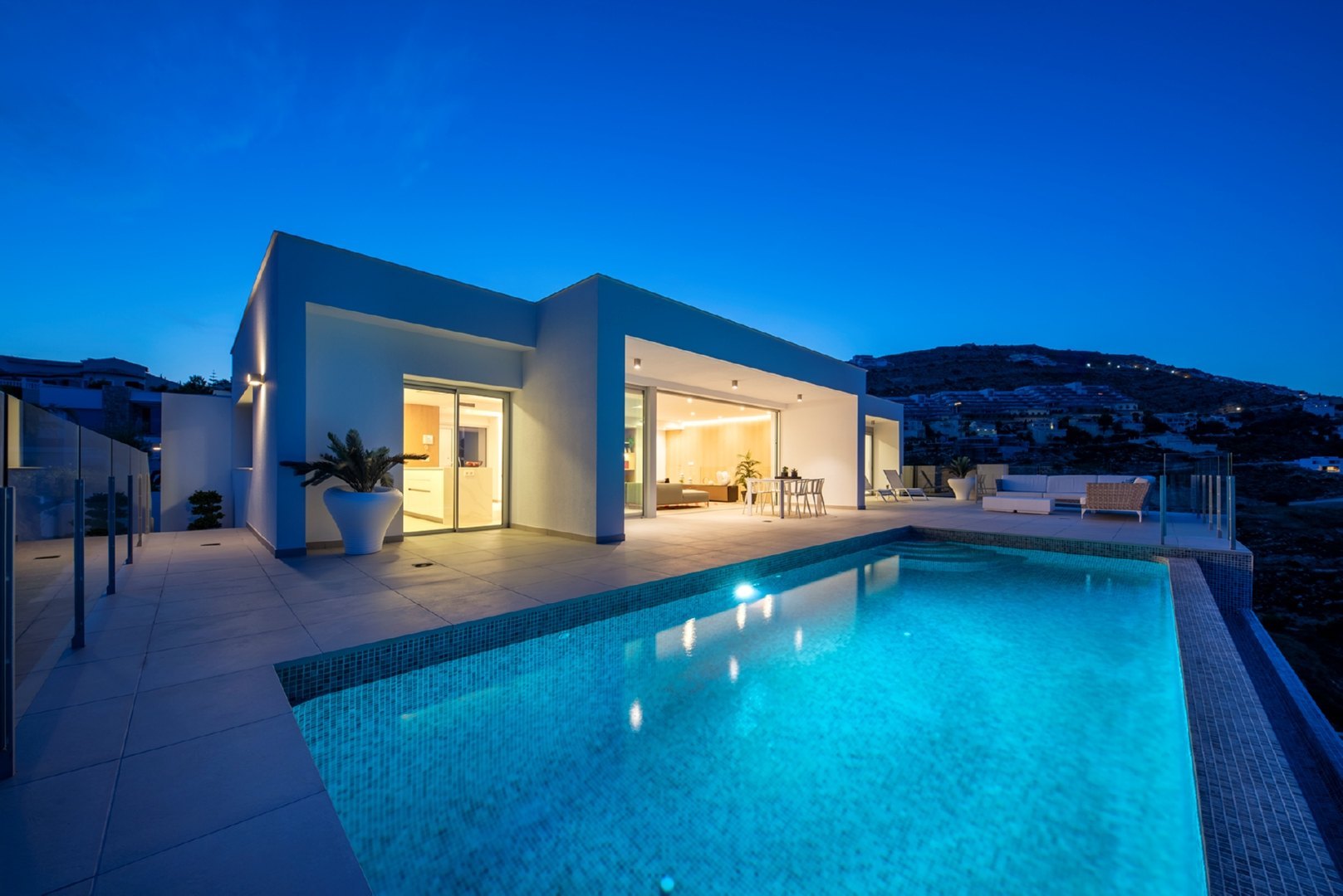 Big modern villa with panoramic sea views