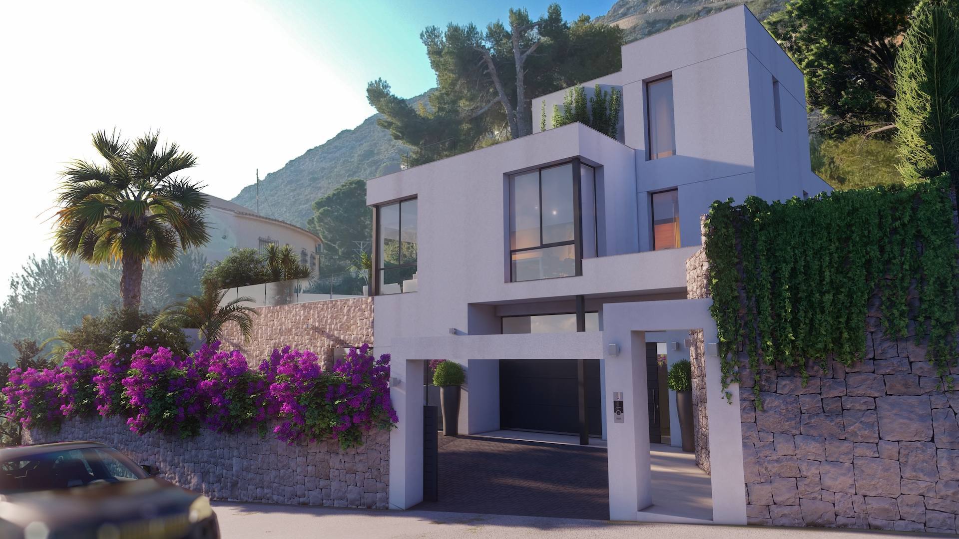 Nieuwe villa in Calpe met prachtig uitzicht op zee
