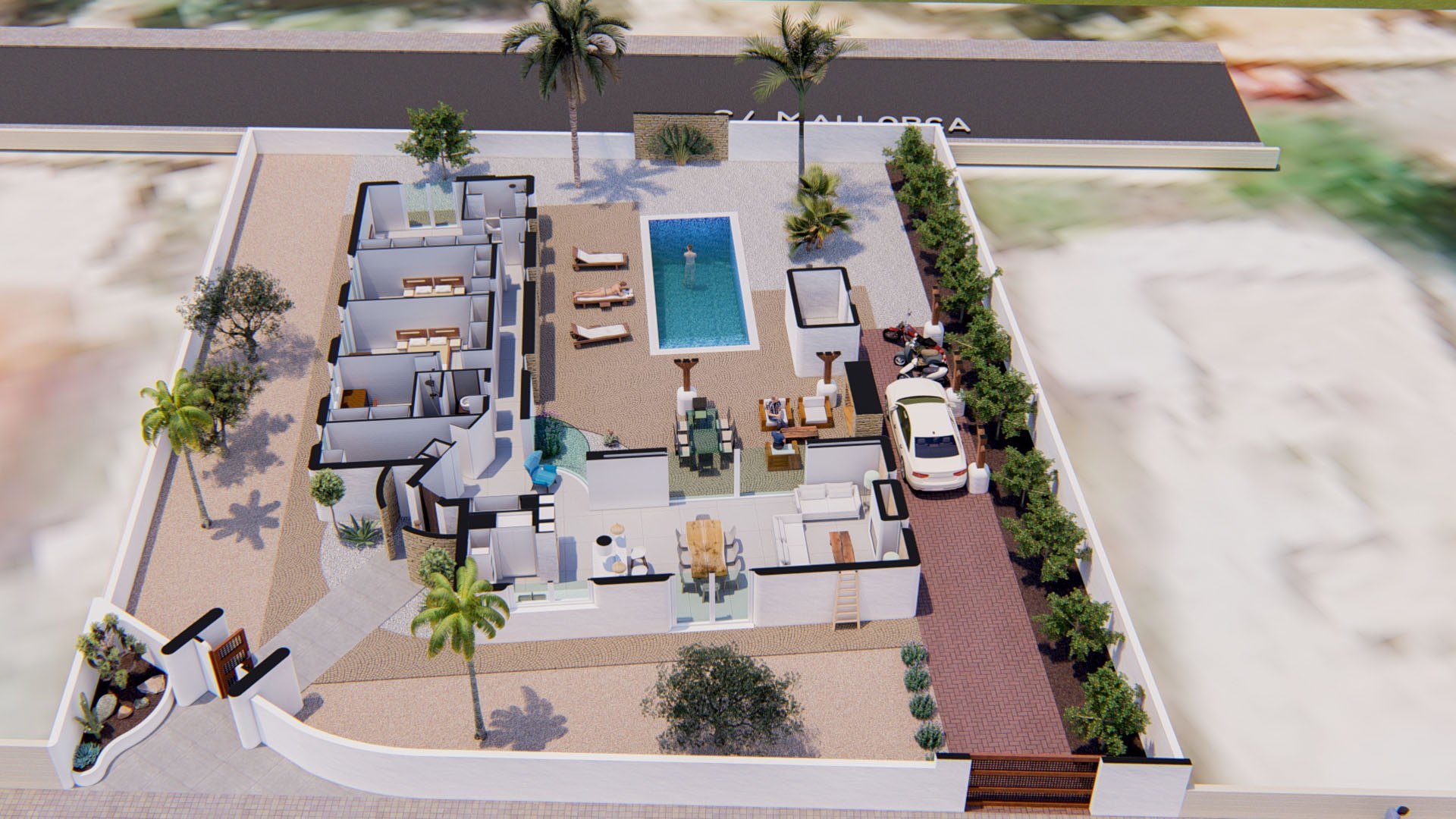 New Ibiza style villa with pool - Alfaz