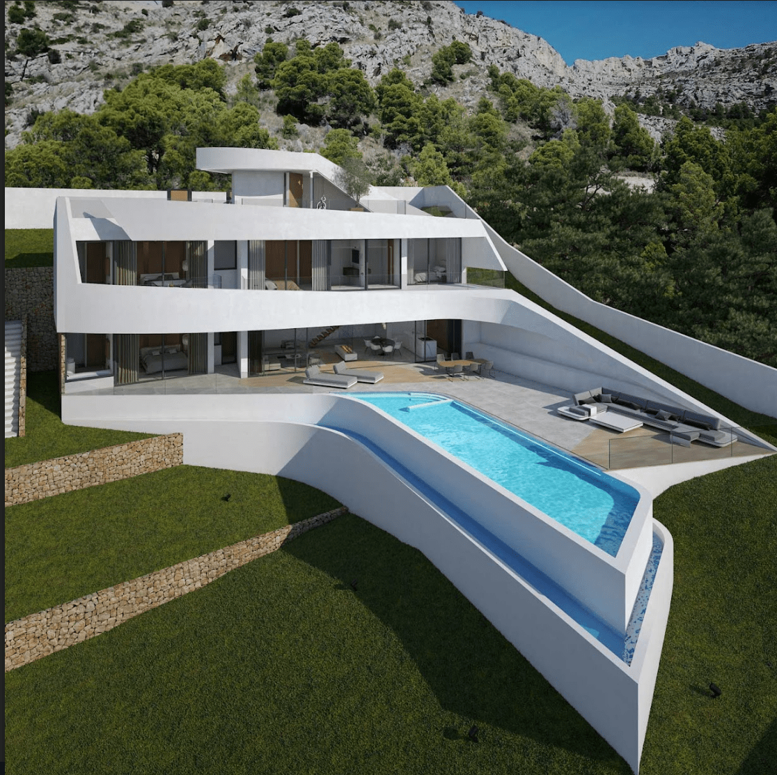 Villa individuelle de luxe neuve de 4 chambres - Altea Hills
