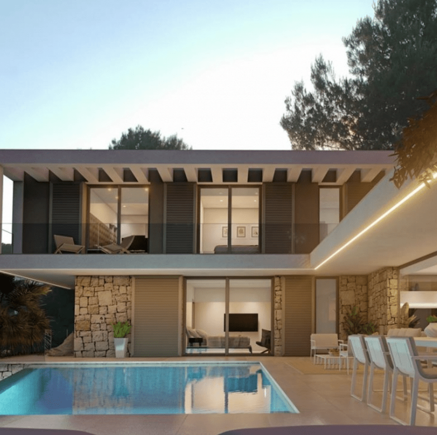 Villa Ultra Moderne avec piscine et vue sur la mer - La Fustera