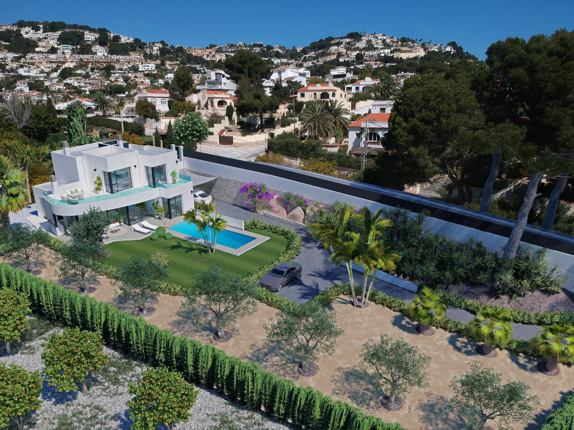 Unique Modern Villa for sale within walking distance to Moraira
