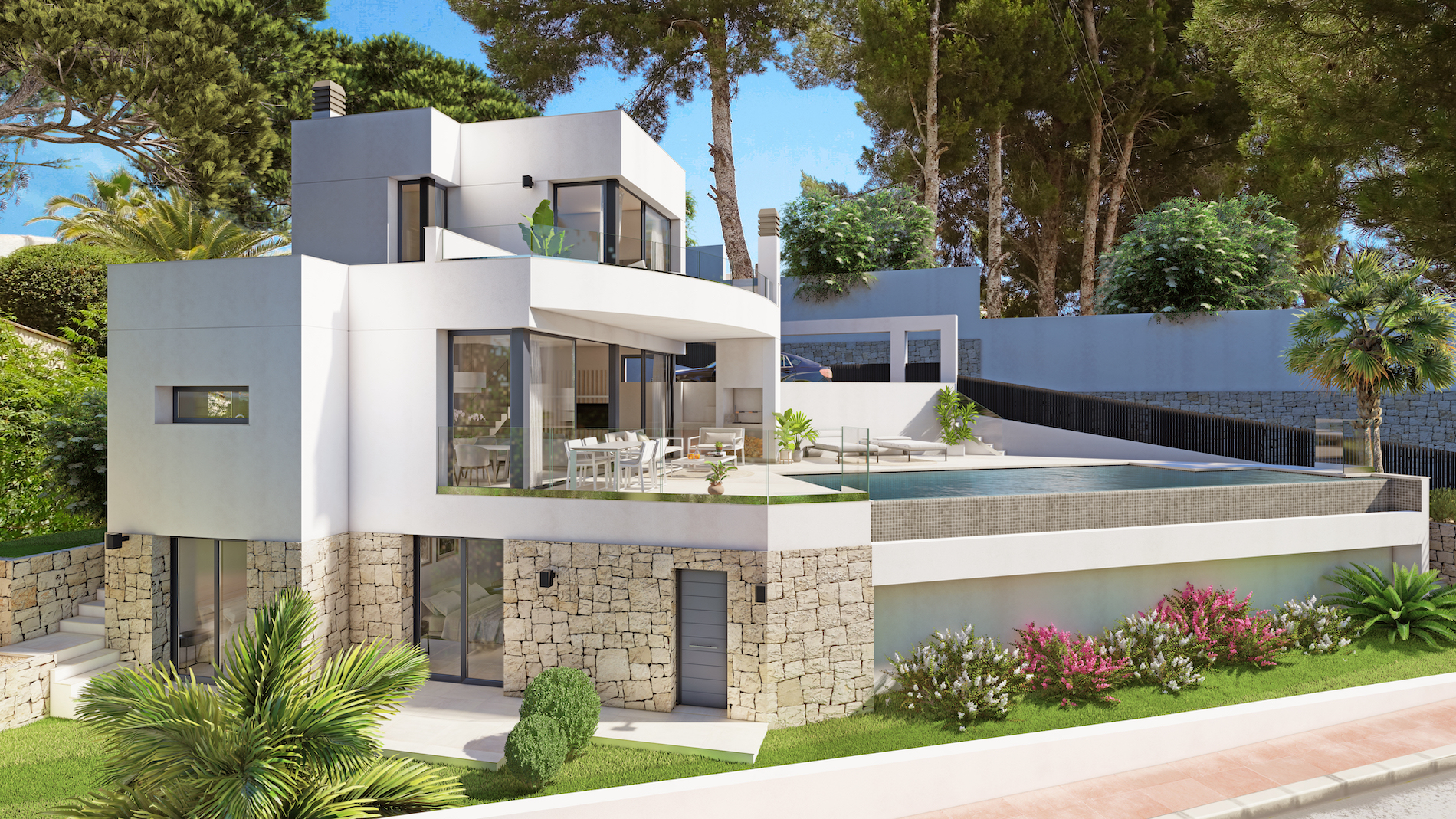 Villa de obra nueva en venta en La Fustera, Benissa Costa