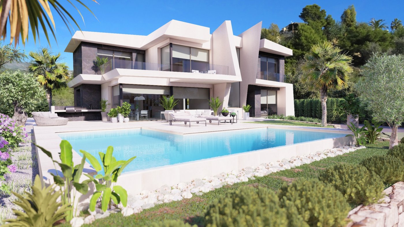 Schöne Villa mit Panoramablick auf das Meer zum Verkauf in Calpe