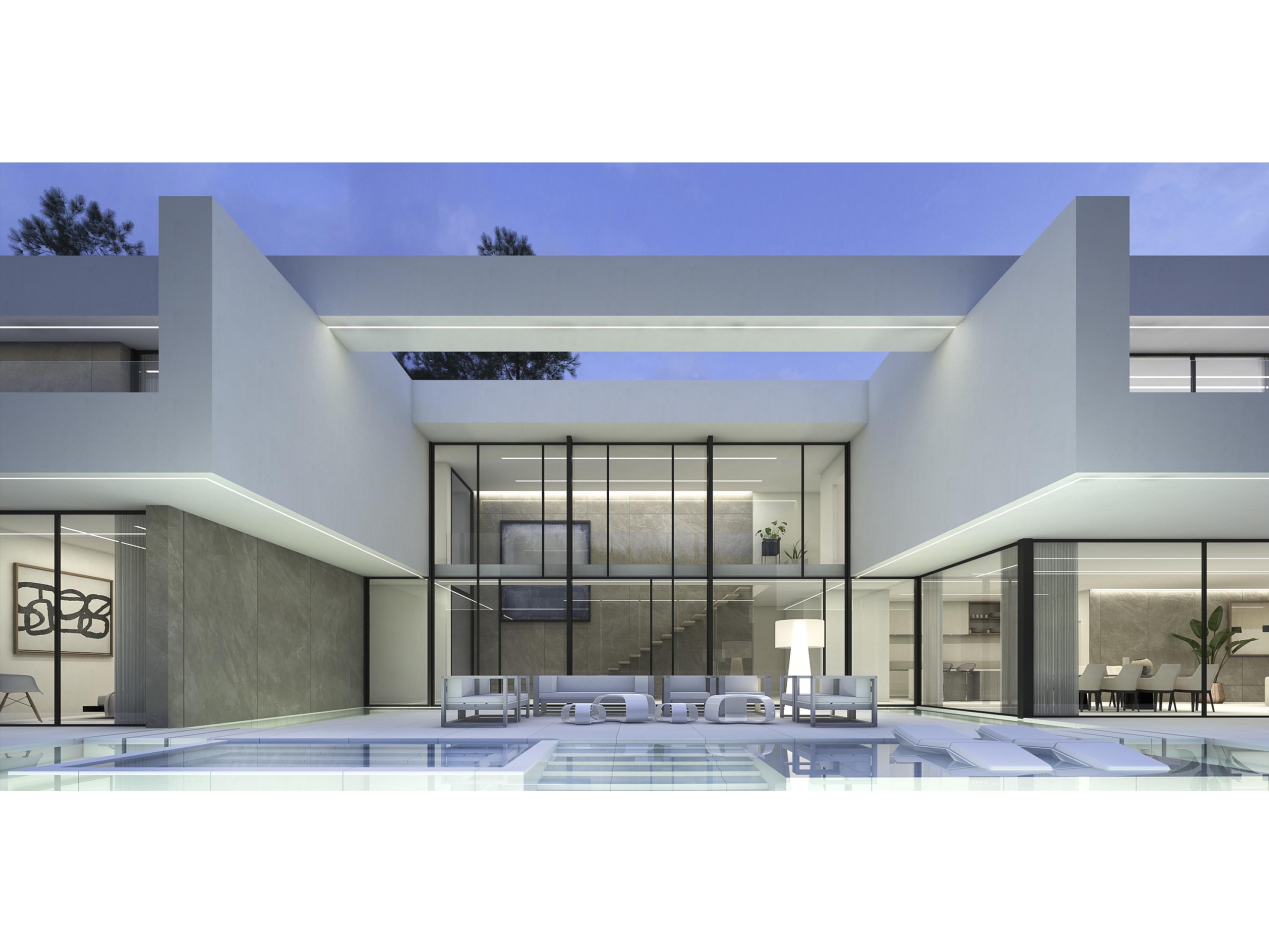 Einzigartige moderne Luxusvilla in Moraira Meerblick