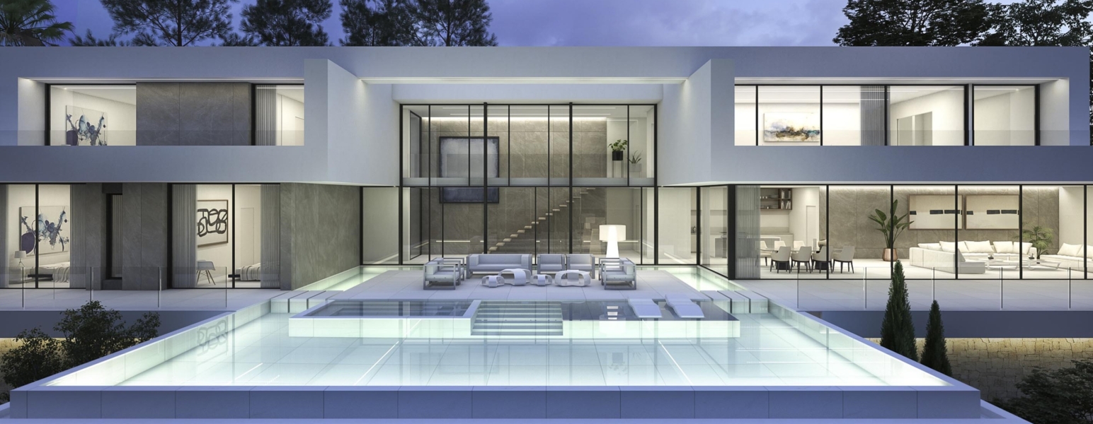 Unieke moderne luxe villa in Moraira met uitzicht op zee