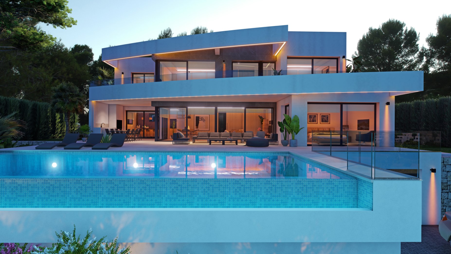 Luxury Villa with Sea Views and Walking distance to Moraira Town