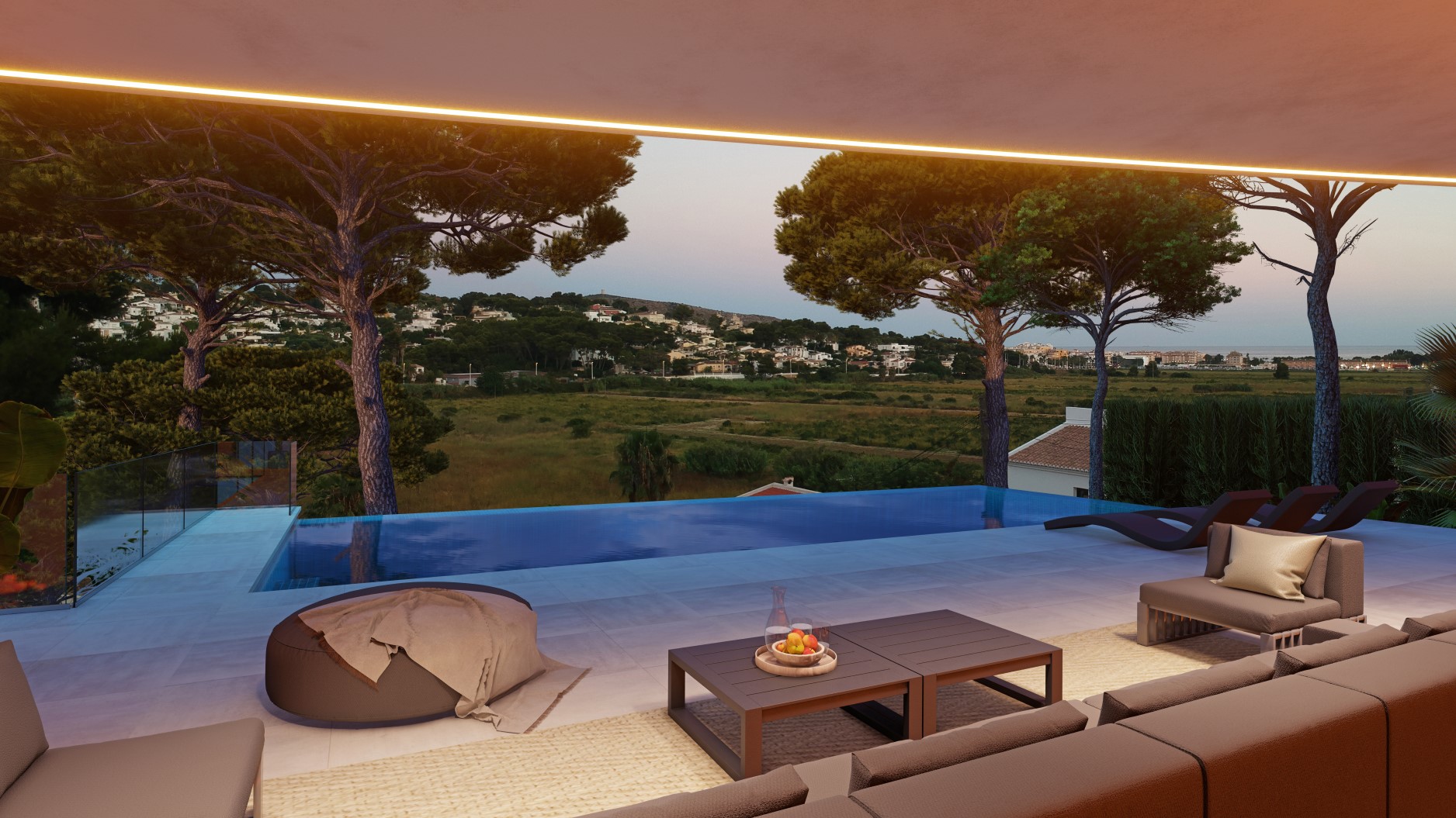 Luxe villa met uitzicht op zee en op loopafstand van de stad Moraira