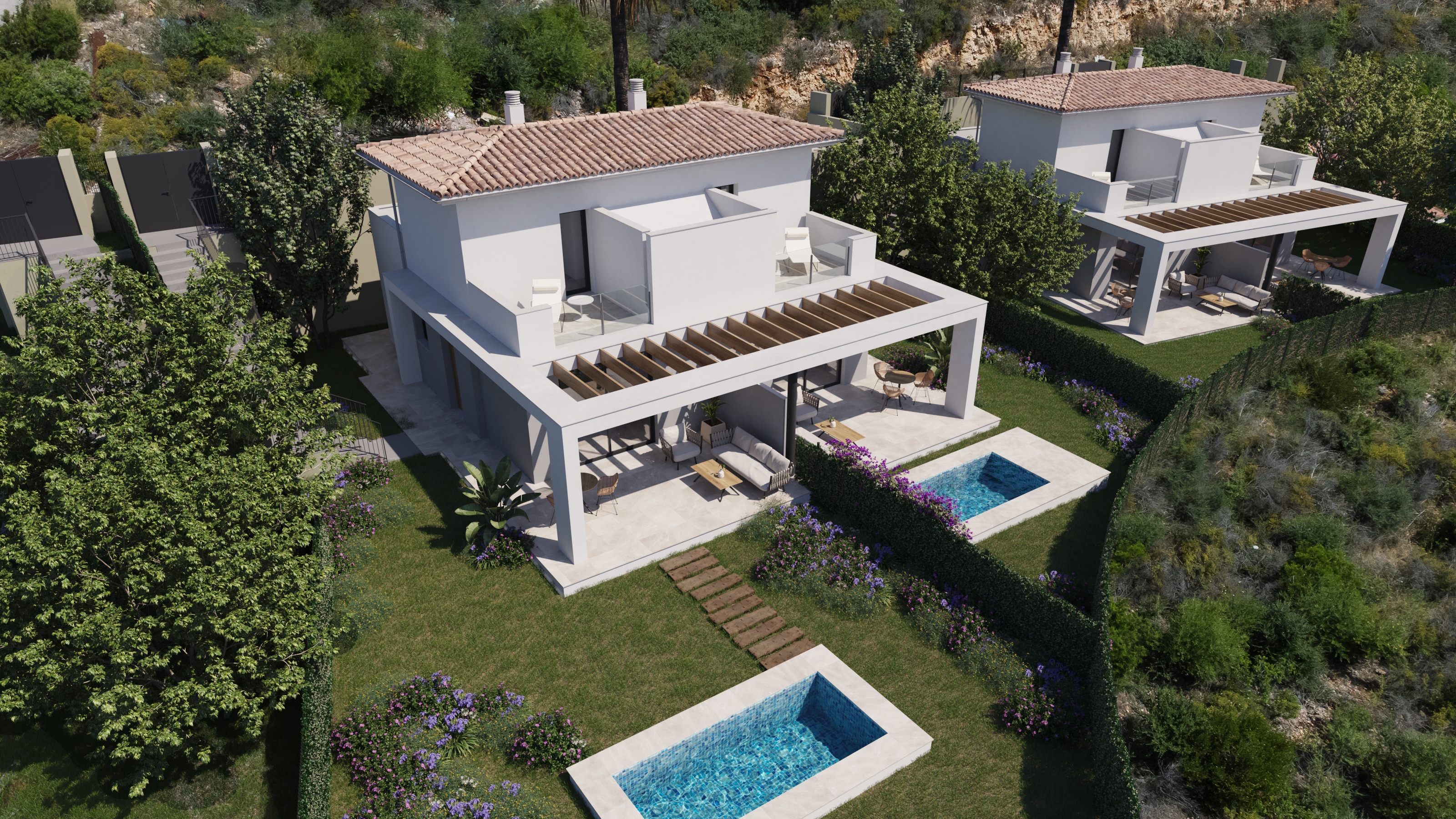Stunning Semi Detached villas in Mallorca Cala Romantica