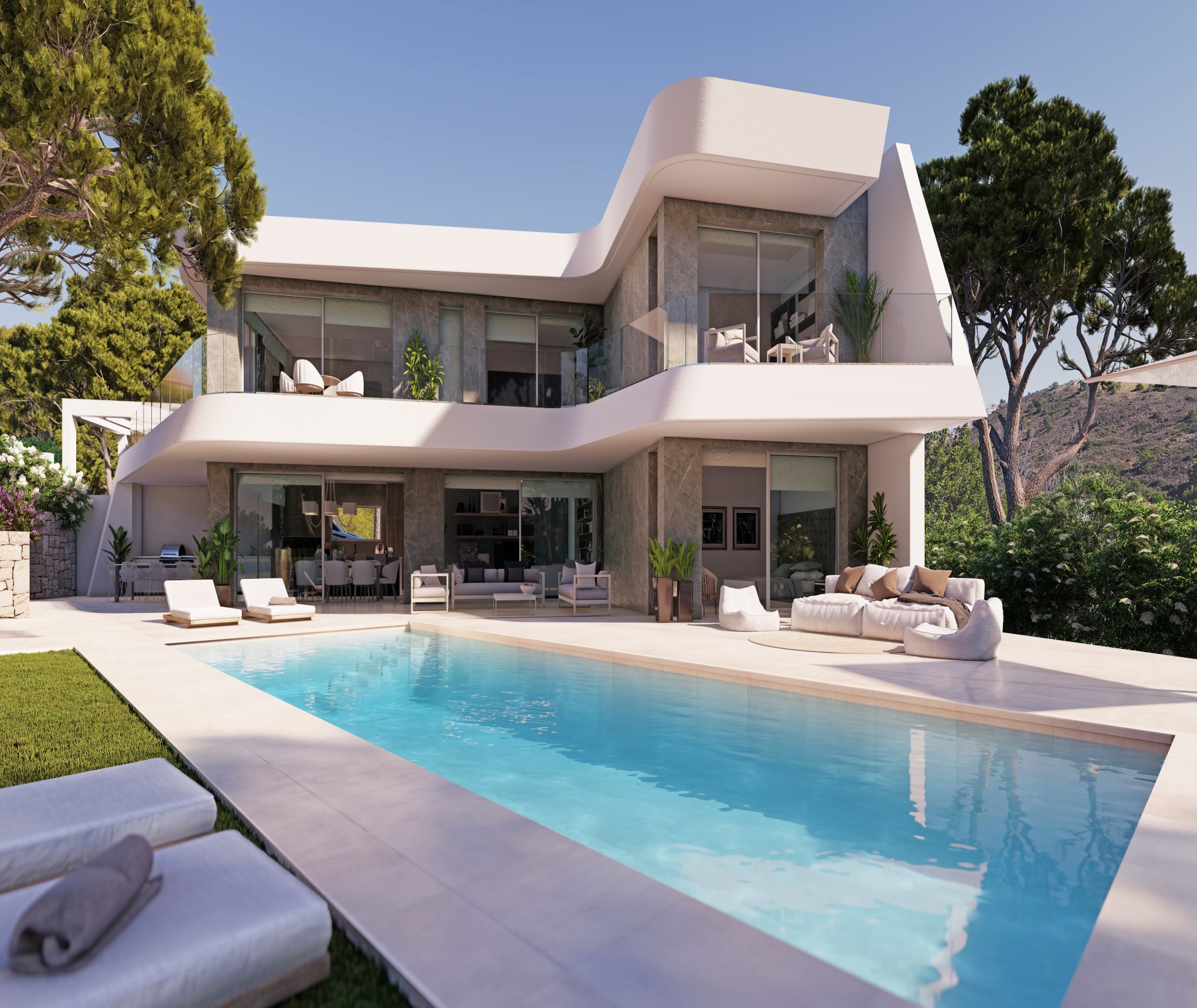Luxury Villa with Sea Views close to El Portet Beach