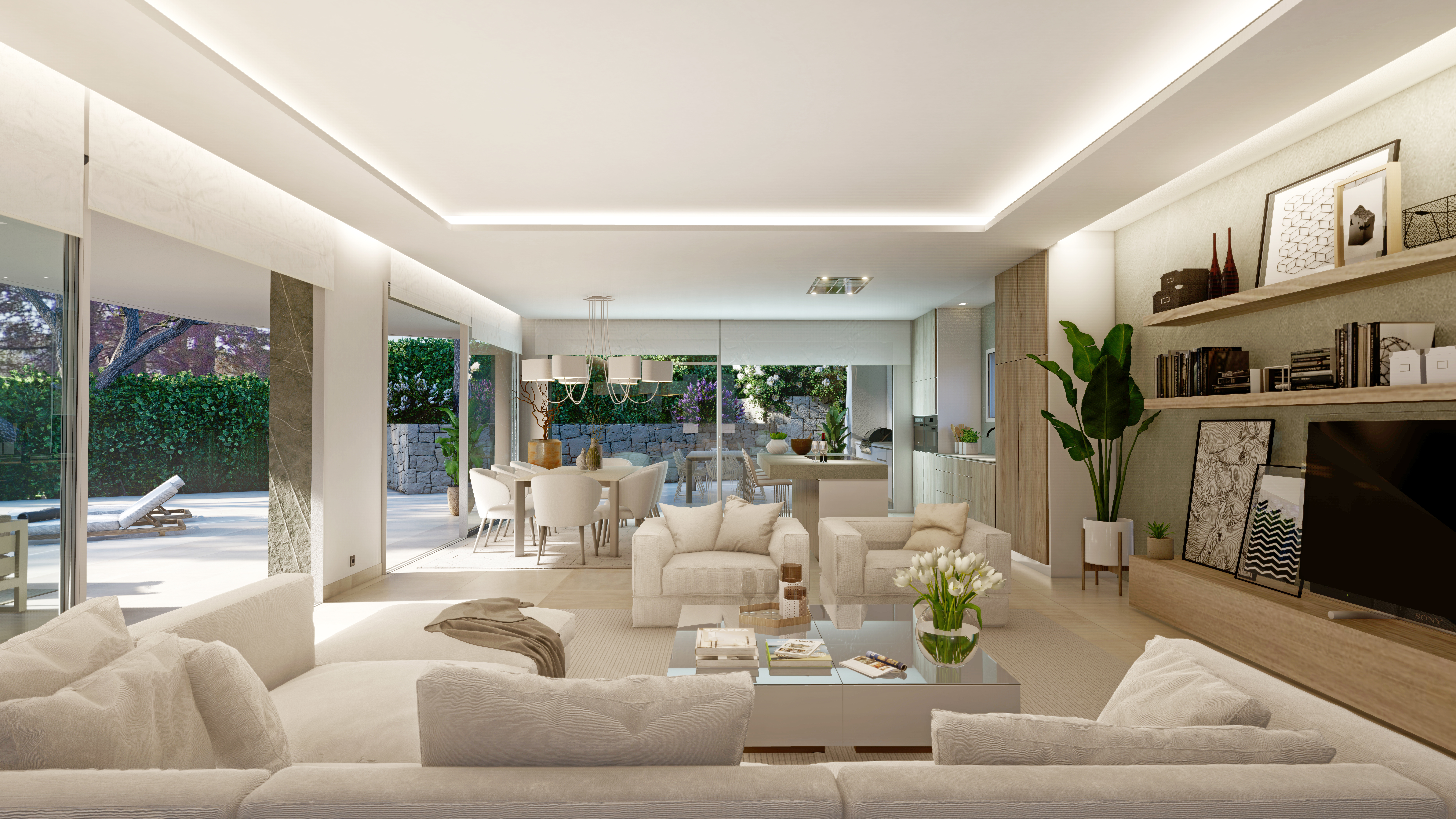 Luxury Villa with Sea Views close to El Portet Beach